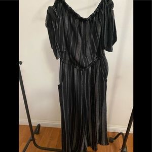 Black and white jumpsuit